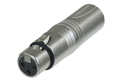 Neutrik NA3F5M, DMX Overgang 3p XLR female/5p XLR male