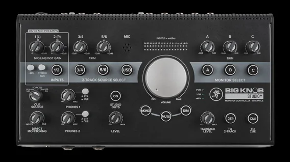 Mackie Big Knob Studio Plus 4x3 Studio Monitor Controller | 192kHz USB I/O