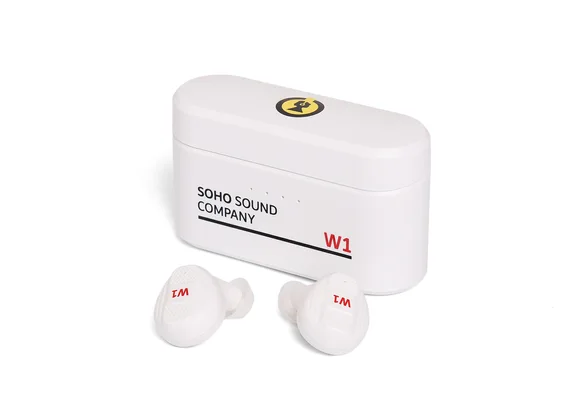 Soho W1 White, Wireless Earbuds Ørepropper