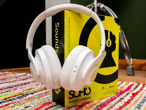Soho 45's White, Bluetooth Headset