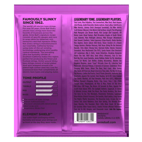 Ernie Ball EB-2831, Roundwound Bass Power Slinky 55-110