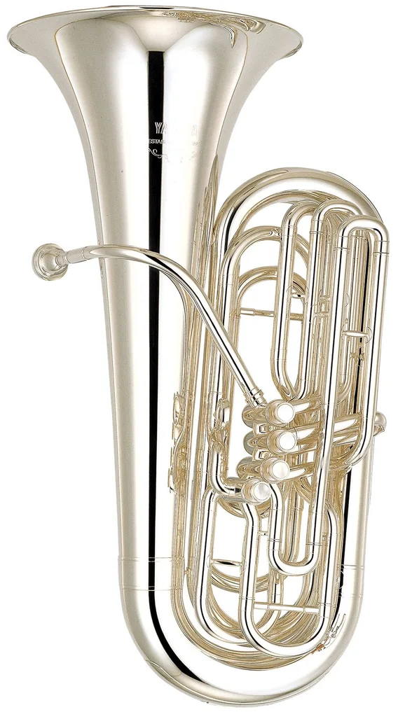 Yamaha YBB-621 Tuba Bb 4-ventil Front action Sølv