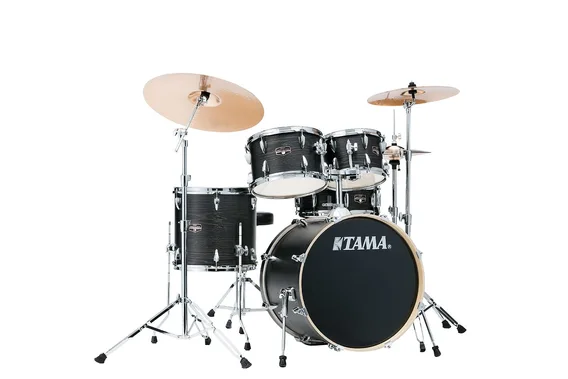 Tama Imperialstar IE50H6W-BOW Trommesett inkludert stativpakke, stol og cymbaler. 20bd