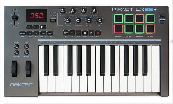 Nektar Impact LX25+, Midi Keyboard 25 Tangenter