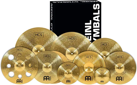 Meinl HCS Ultimate cymbal-set - HCS-SCS1. 8" Bell, 10" Splash, 14" Hi-hat, 14" Crash, 16" Crash, 18"