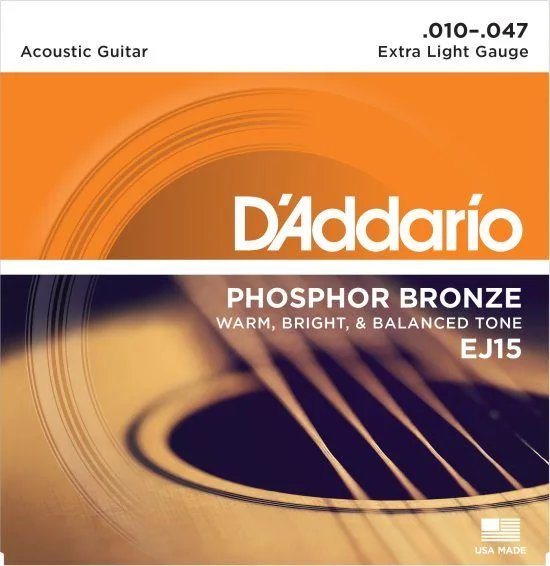 D'Addario EJ-15 Phos.Bronze (010-047)