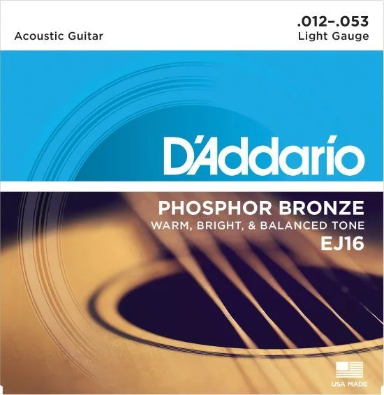 D'Addario EJ-16 Phos.Bronze (012-053)