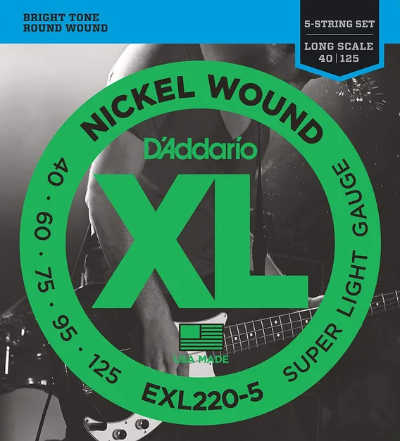 D'Addario EXL-220-5 El. Bass (040-125)