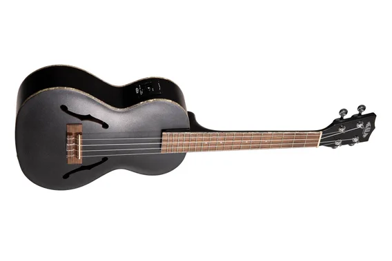 KALA KA-JTE MTB - Metallic Black Archtop Tenor Ukulele, with EQ & Case (UC-T)