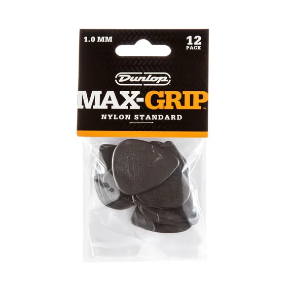 Dunlop Nylon Max-Grip, 1.0mm, Players Pack 12pcs
