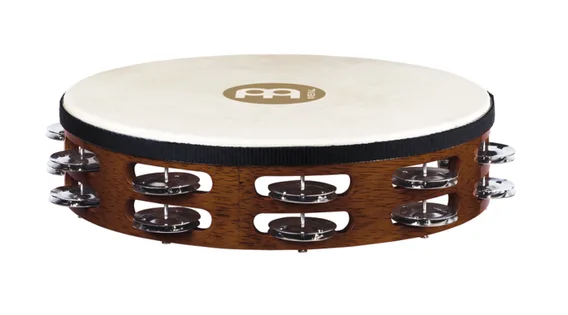 Meinl TAH-2-AB, Wood Tamburin m/skinn dobbel
