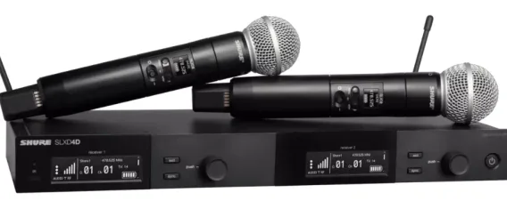 Shure SLXD DUAL HH SYS W/SM58 MIC 518-562MHz