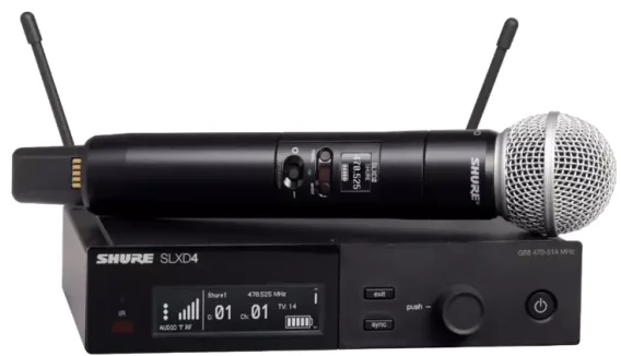 Shure SLXD SINGLE HH SYS W/ SM58 MIC 518-562MHz