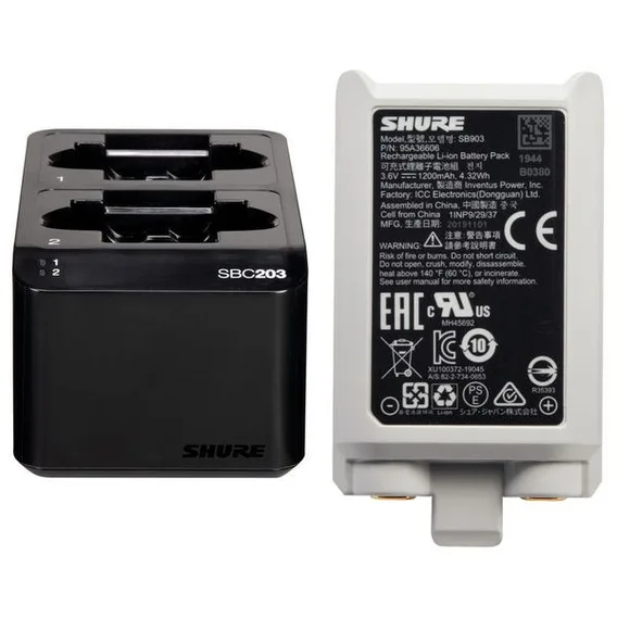 Shure Single Battery Charger for SB903, SLXD