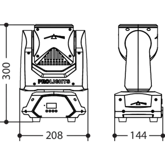 PROLIGHTS PIXIEBEAM-ML, Moving head 60W RGBW