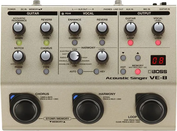 Boss VE-8, Acoustic Singer