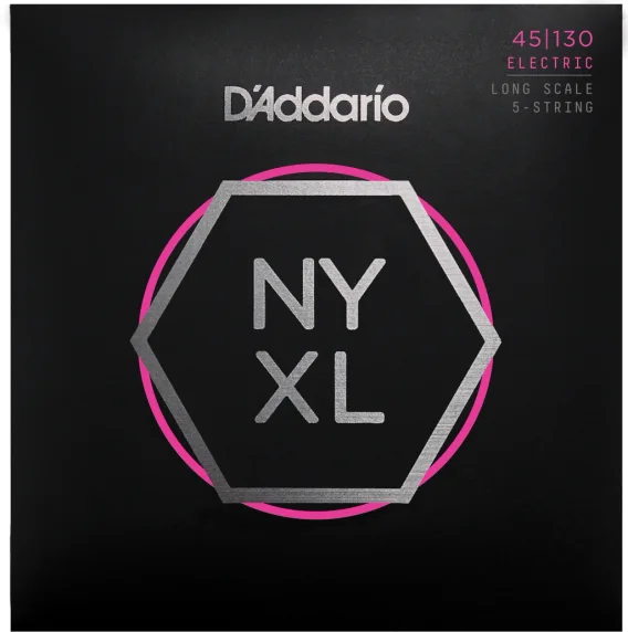 D´Addario NYXL45130SL 45-130 5-str. Super Long E. Bass
