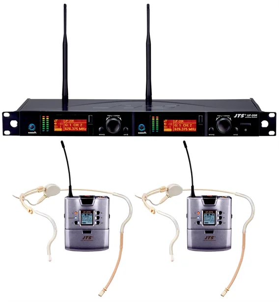 JTS UF-20R/CM-214T Trådløst system, 2 kanals m/2 hodebøyler