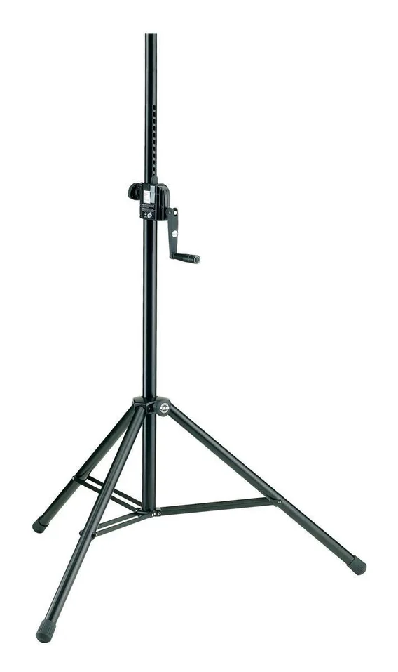 K&M 213 Høyttalerstativ m/sveiv, stål, vekt opptil 50 kg.