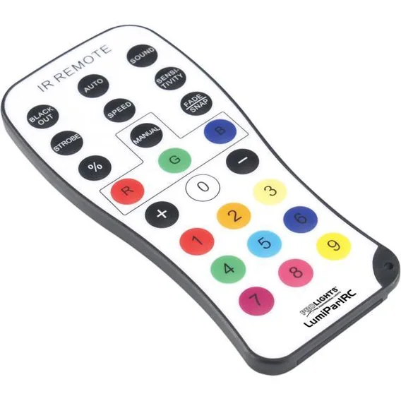 PROLIGHTS LUMIPARIRC, IR Remote for Lumip AR IR Series