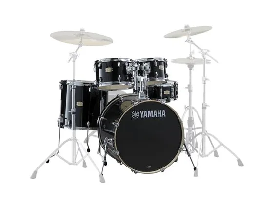 Yamaha SBP0F5RB6W, Stage Custom Raven Black m/680 Hardware Pack 20BD