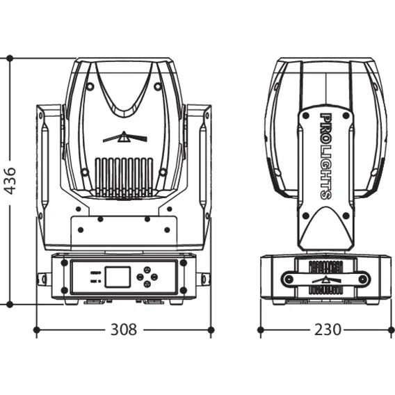 PROLIGHTS JETSPOT2BK Moving head