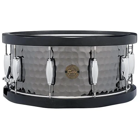 Gretsch Snare Drum Full Range Hammered Black Steel 14"x6.5