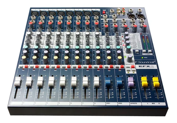 Soundcraft EFX8, 8+2, 2 Aux m/Lexicon klang