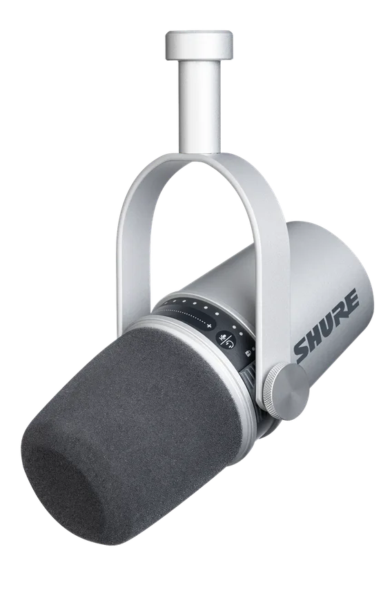 Shure MV7, Broadcast/Studio Mikrofon, Silver